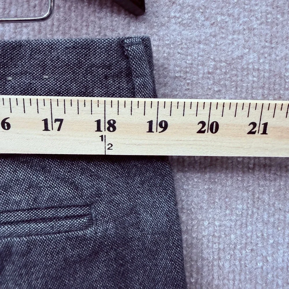J.Crew Bowery Slim Dress Pants Mens 37x31 Gray Heather Flat Front Trousers
